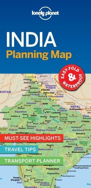 LONELY PLANET PLANNING MAP: INDIA  (1ST ED.)