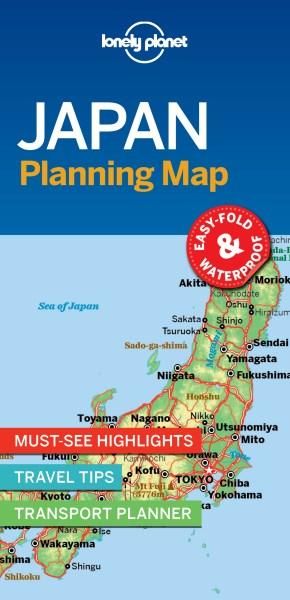 LONELY PLANET PLANNING MAP: JAPAN  (1ST ED.)