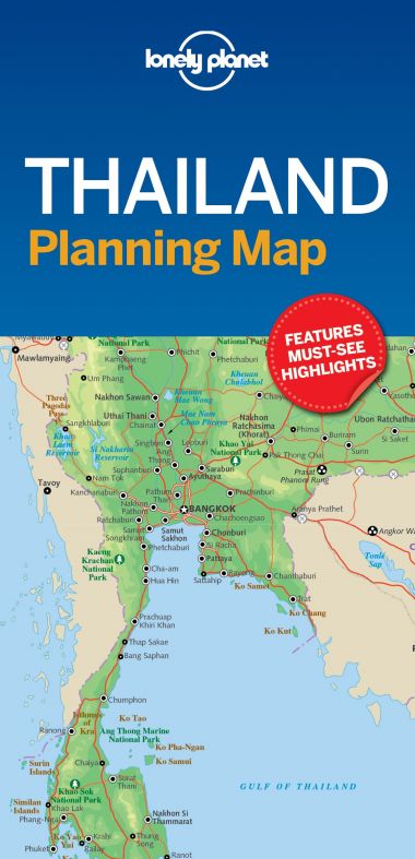 LONELY PLANET PLANNING MAP: THAILAND  (1ST ED.)