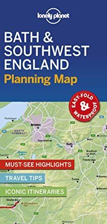LONELY PLANET PLANNING MAP: BATH & SOUTHWEST ENGLAND (1ST ED.)