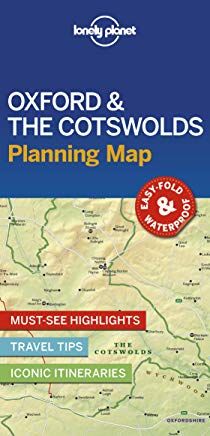 LONELY PLANET PLANNING MAP: OXFORD & THE COTSWOLDS (1ST ED.)