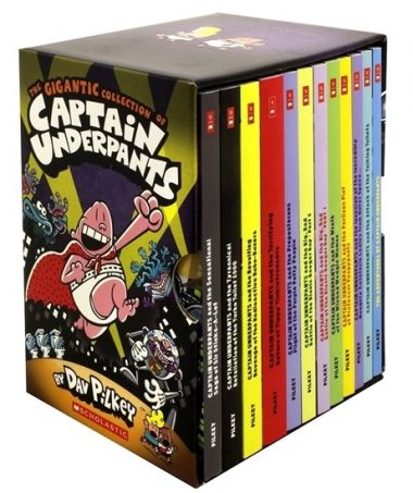 CAPTAIN UNDERPANTS GIGANTIC COLLECTION (12 BOOKS)